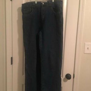 Old Mill Mens Fleece Lined Blue Denim Jeans Pants Sz 36 X 36